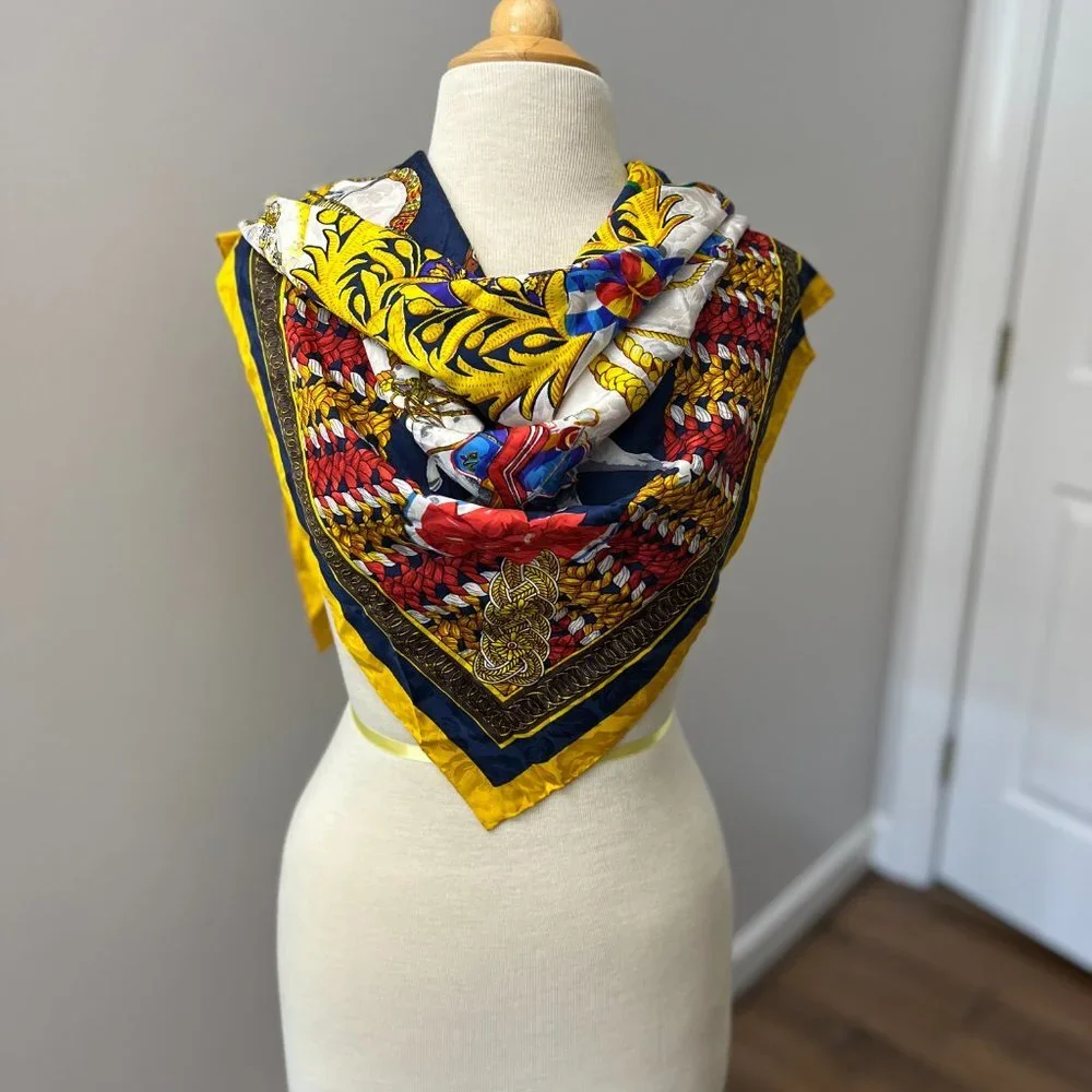 Renato Balestra Multicolor Italian British Scarf